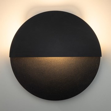 LED Seinavalgusti LUNA LED/7W/230V d. 36 cm must