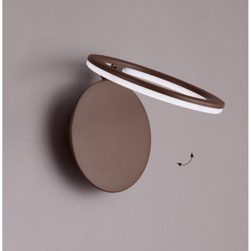 LED-seinavalgusti PALERMO LED/16W/230V pruun