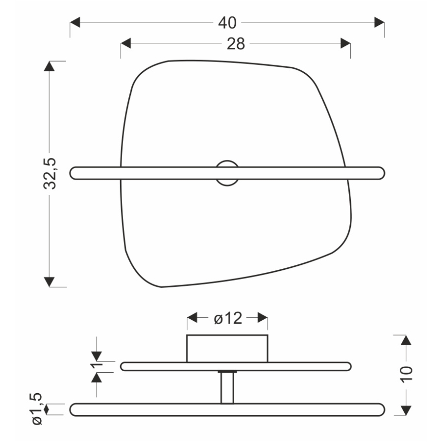 LED-seinavalgusti RELAX LED/5W/230V kuldne/valge