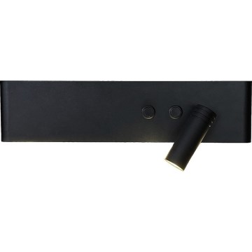 LED seinavalgusti RESORT LED/10W/230V + LED/3W must parempoolne