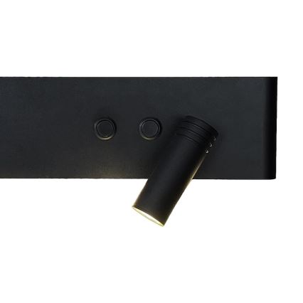 LED seinavalgusti RESORT LED/10W/230V + LED/3W must parempoolne