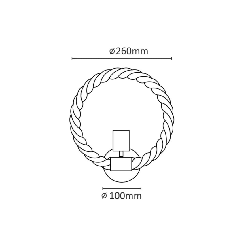 LED Seinavalgusti ROPE ARTHUR 1xE27/10W/230V