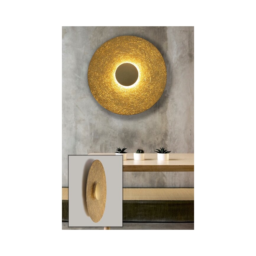 LED Seinavalgusti SOLE LED/16W/230V d. 65 cm kuldne