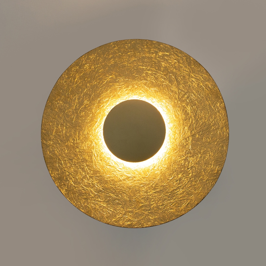 LED Seinavalgusti SOLE LED/7W/230V d. 44 cm kuldne