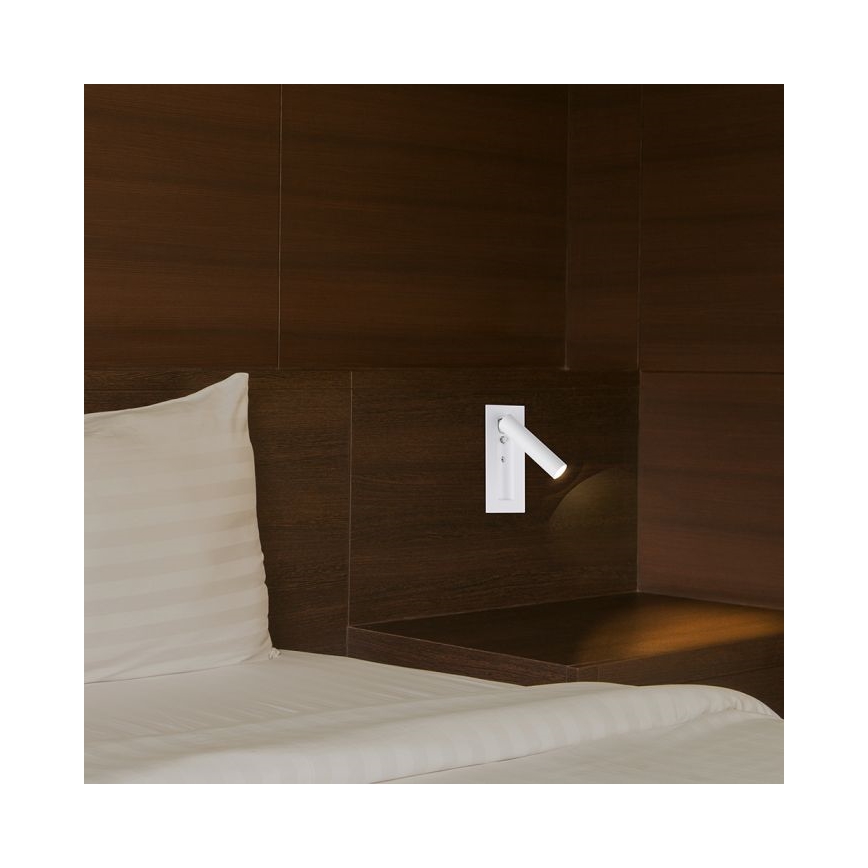 LED seinavalgusti (suunatav spot) LED/2W/230V 3000K valge