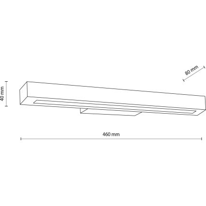 LED Seinavalgusti TEO LED/8W/230V 3000K mänd