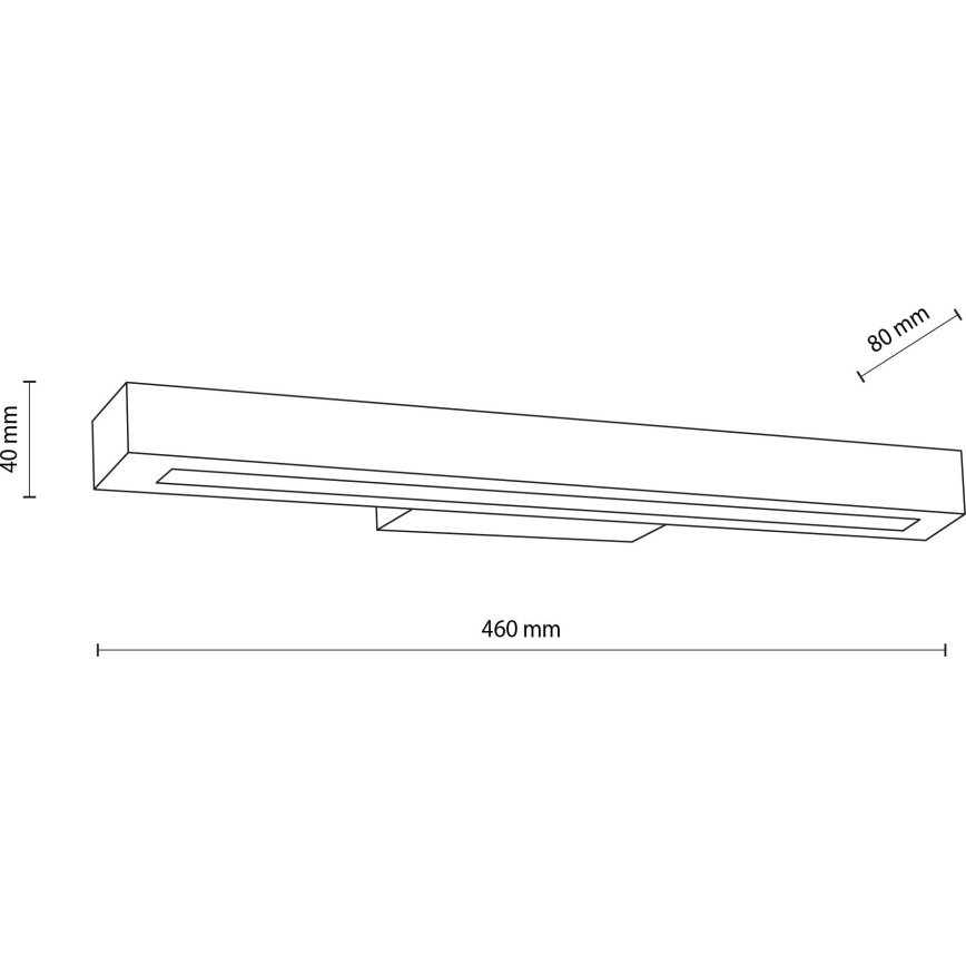 LED Seinavalgusti TEO LED/8W/230V 3000K mänd