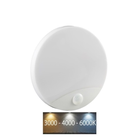 LED Seinavalgusti vannituppa anduriga LED/15W/230V 3000/4000/6000K IP44 valge
