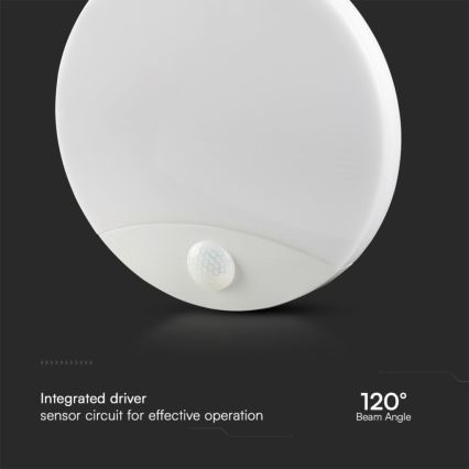 LED Seinavalgusti vannituppa anduriga SAMSUNG CHIP LED/15W/230V 3000/4000/6000K IP44 valge