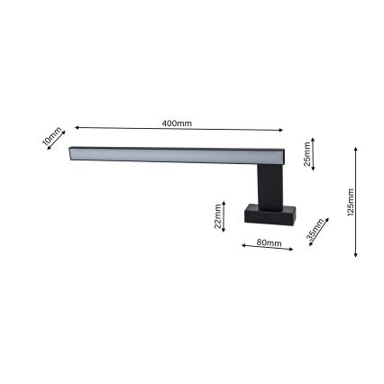 LED-seinavalgusti vannituppa SHINE 1xLED/11W/230V IP44