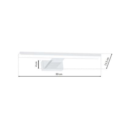 LED-seinavalgusti vannituppa SHINE 1xLED/7W/230V IP44