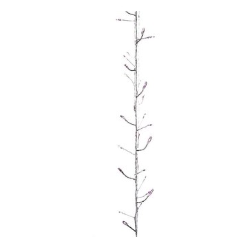 LED Sise valguskett NANO 100xLED/3xAA 2,9m roosa