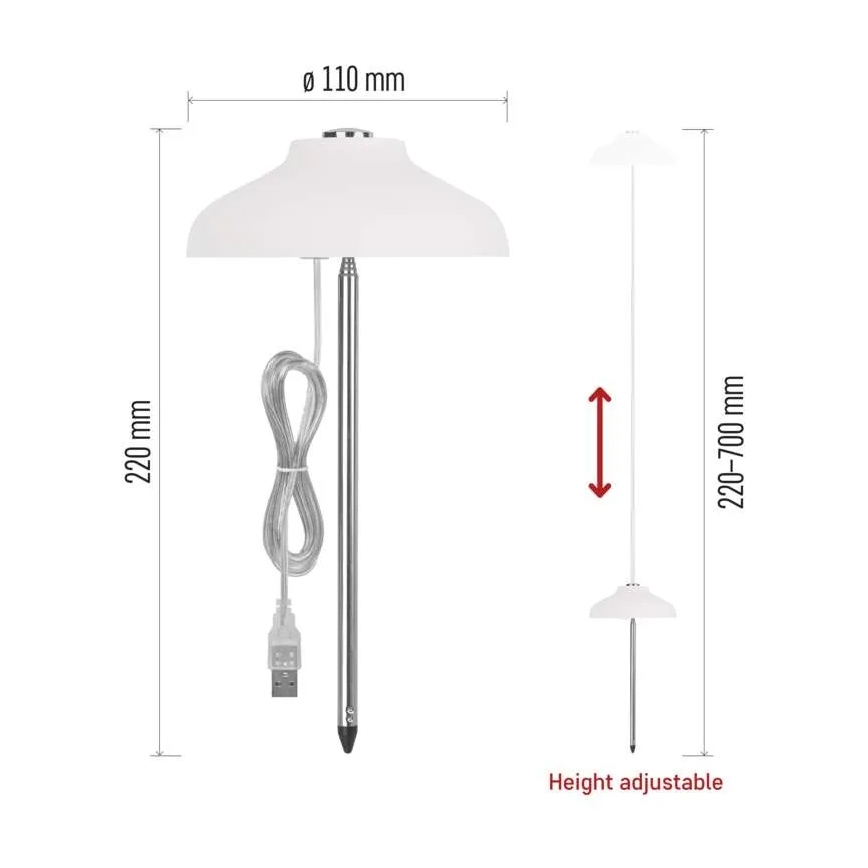 LED siseruumide taimekasvulamp GROW LED/5W/5V