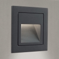 LED Sisseehitatud valgusti LORO LED/2W/230V IP65 antratsiit