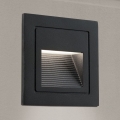 LED Sisseehitatud valgusti LORO LED/2W/230V IP65 must