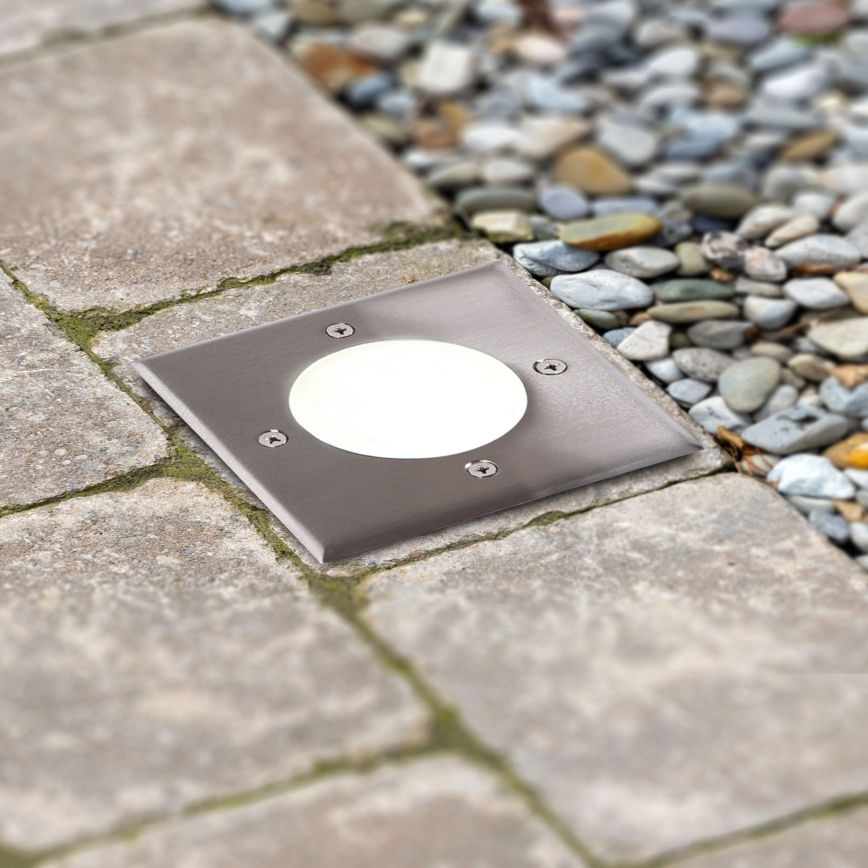 LED sissesõiduteevalgusti MIVO LED/3W/230V 12x12 cm IP67 matt kroom