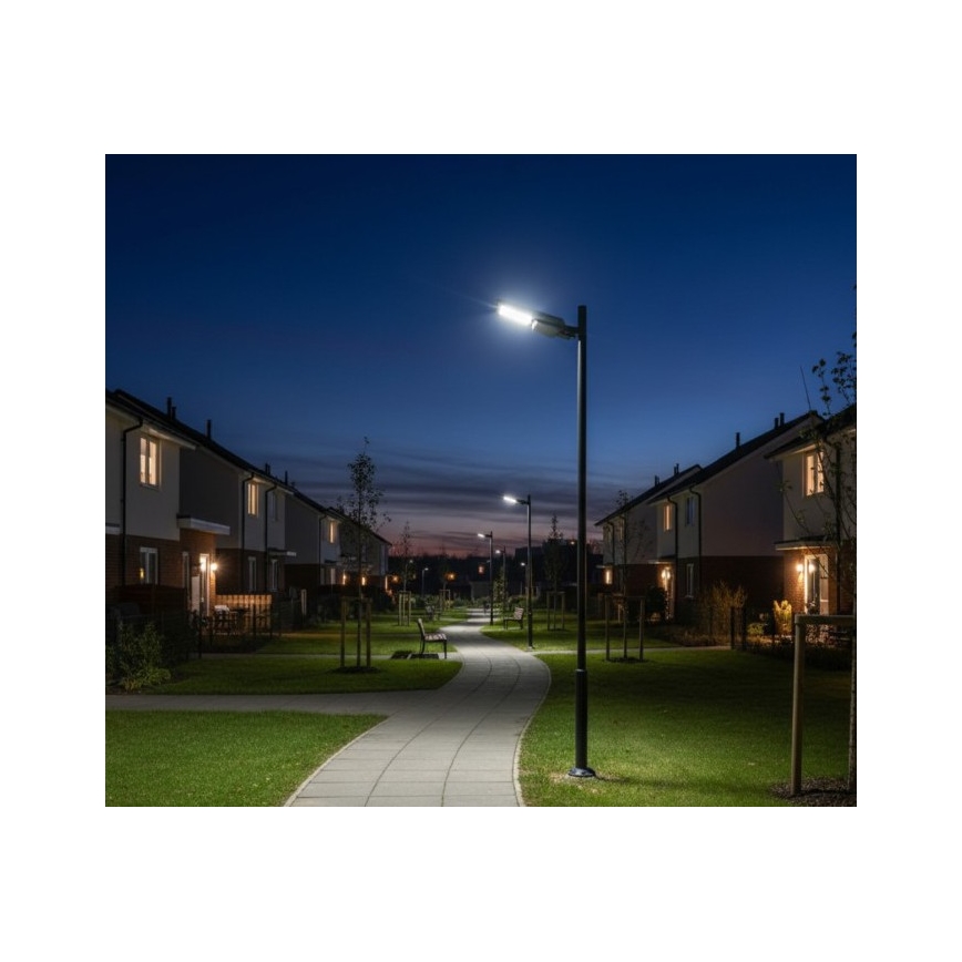 LED päikesepaneeliga tänavavalgusti anduriga STREET LED/20W/7,4V 3000/4000/6000K IP65 5400 mAh