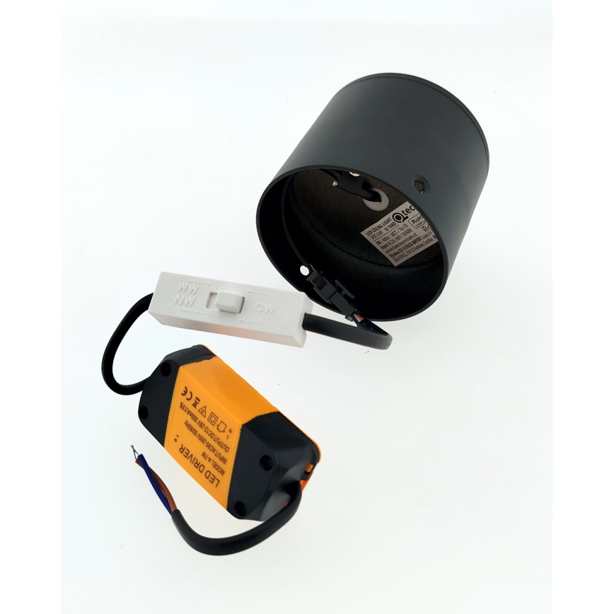 LED-spottvalgusti LED/5W/230V 3000/4000/6400K Ø 7,5 cm must