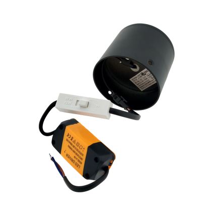 LED-spottvalgusti LED/5W/230V 3000/4000/6400K Ø 7,5 cm must