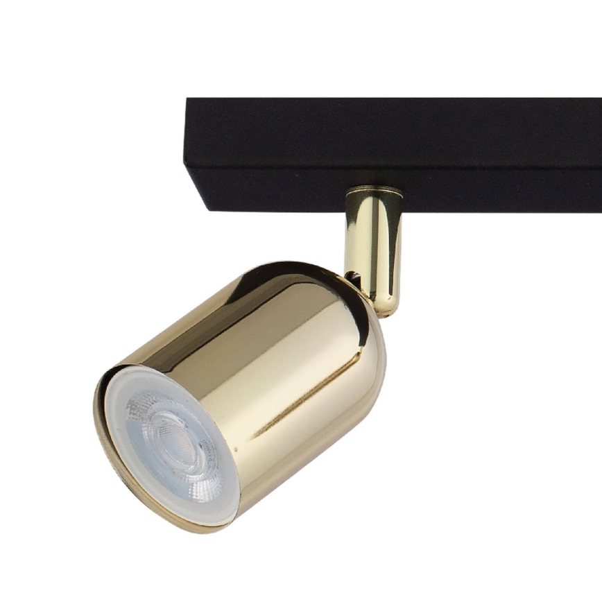 LED spotvalgusti TOP 2xGU10/10W/230V must/kuldne