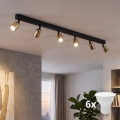 LED spotvalgusti TOP 6xGU10/10W/230V must/kuldne