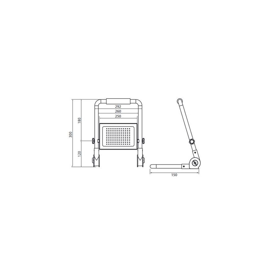 LED Statiiviga prožektor ADVIVE WORK LED/100W/230V IP65