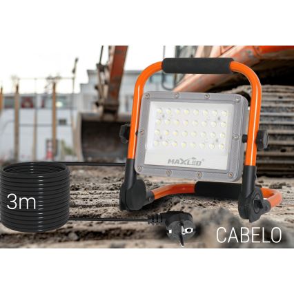 LED Statiiviga prožektor LED/50W/230V 5000K IP65 oranž
