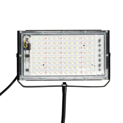 LED Statiiviga prožektor taimede kasvatamiseks FIRON LED/45W/230V IP54 must