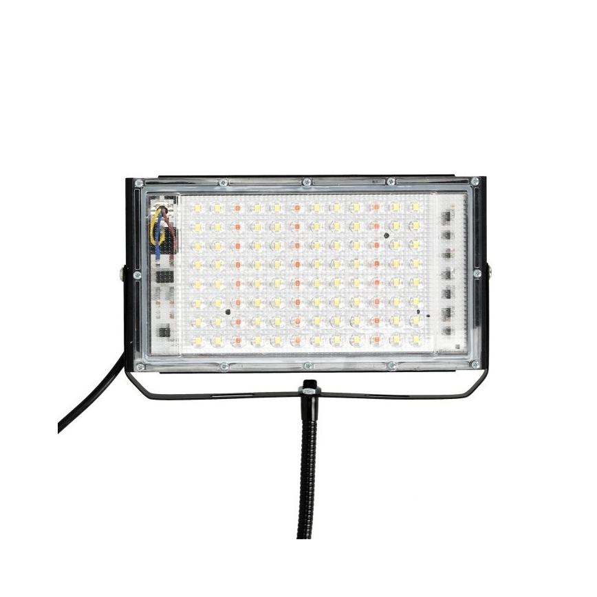 LED Statiiviga prožektor taimede kasvatamiseks FIRON LED/45W/230V IP54 must
