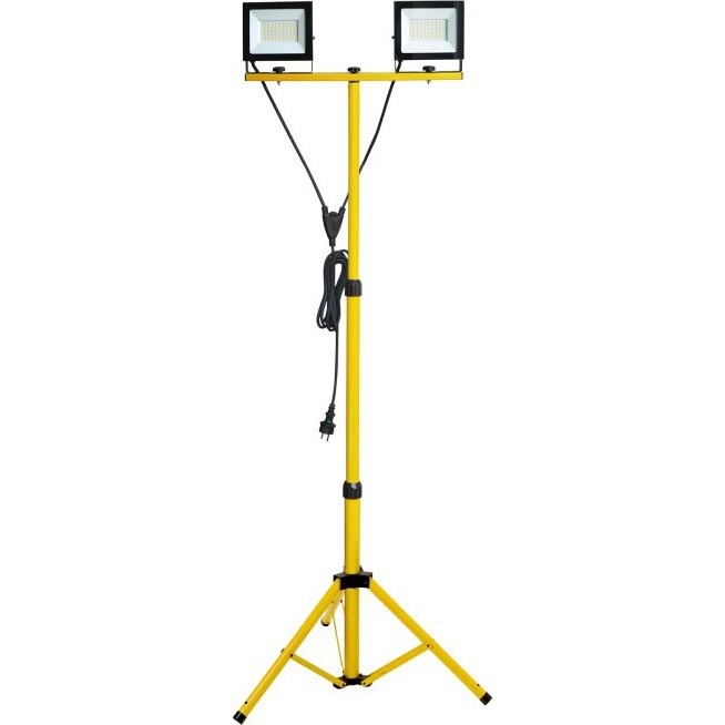 LED Statiiviga prožektor TIGRA 2xLED/50W/230V 4000K IP54 must/kollane