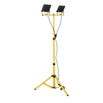 LED Statiiviga prožektor TIGRA 2xLED/50W/230V 4000K IP54 must/kollane