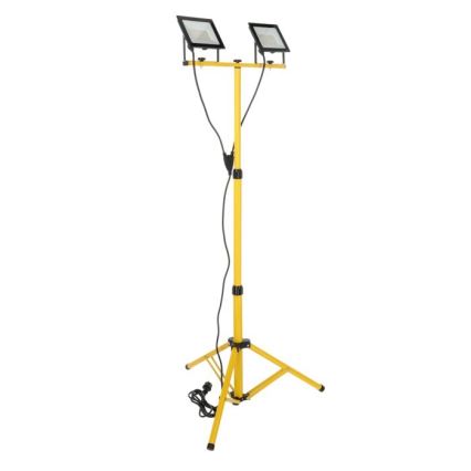 LED Statiiviga prožektor TIGRA 2xLED/50W/230V 4000K IP54 must/kollane