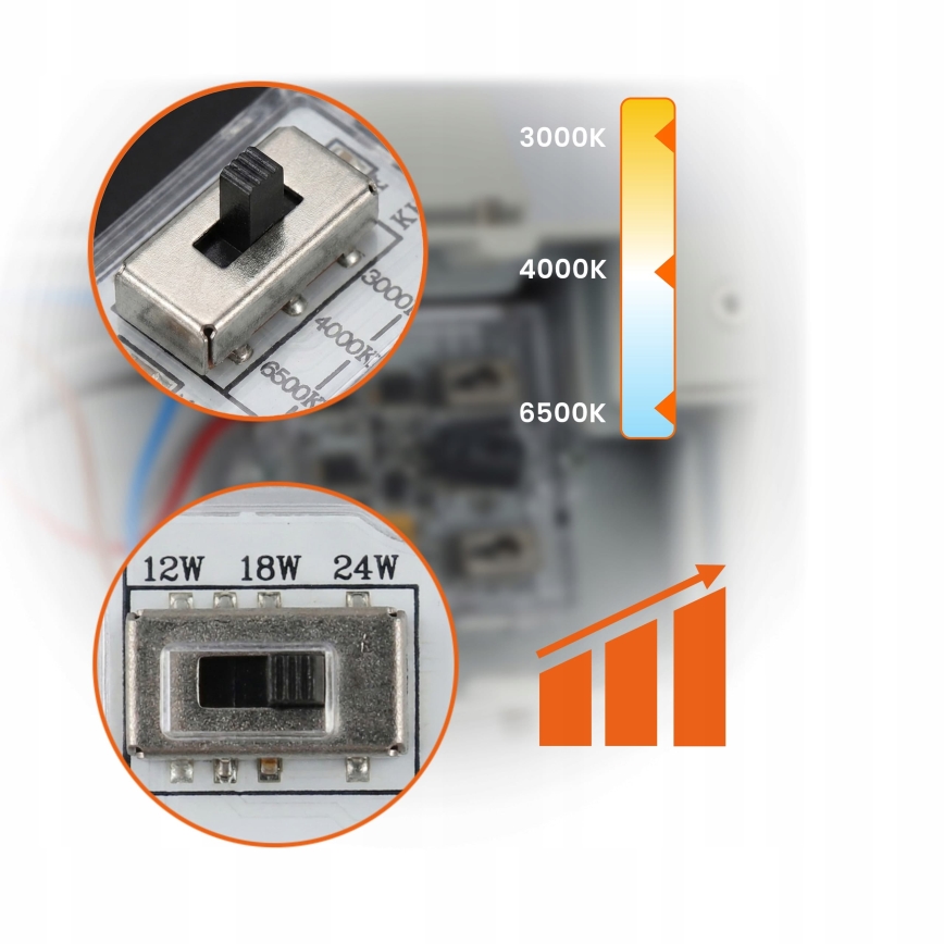 LED hämardatav välisseinale paigaldatav seinavalgusti LED/12/18/24W/230V 3000/4000/6500K IP54 must