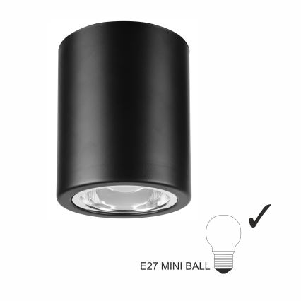 LED punktvalgusti TACO 1xE27/15W/230V must