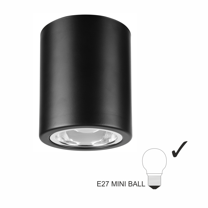 LED punktvalgusti TACO 1xE27/15W/230V must