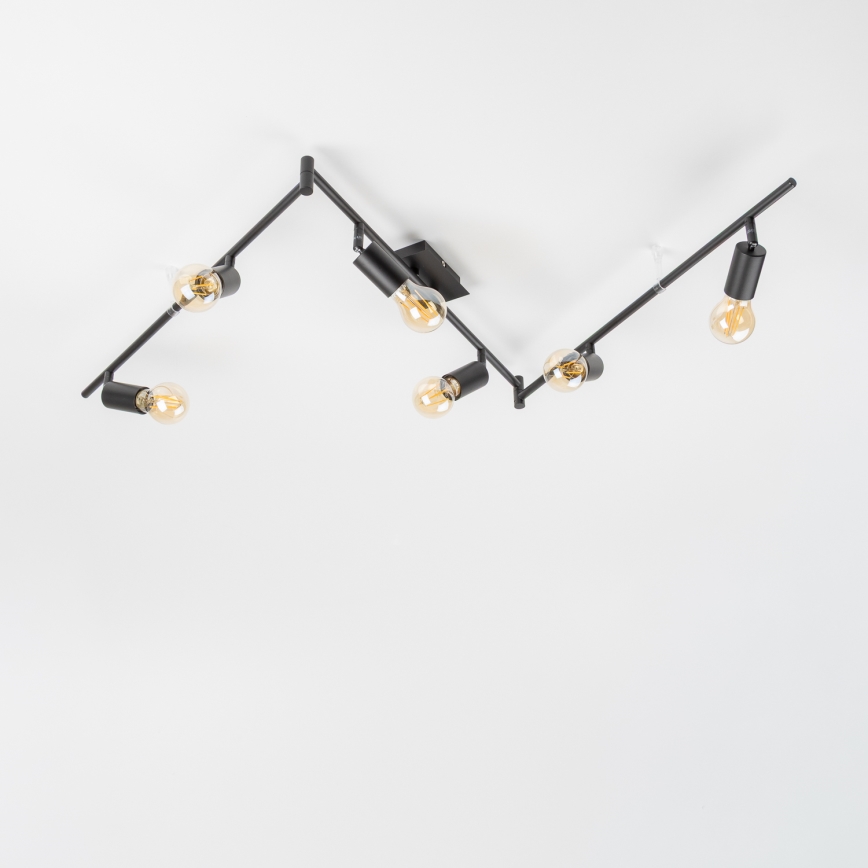 LED suunavalgusti 6xE27/6,5W/230V must