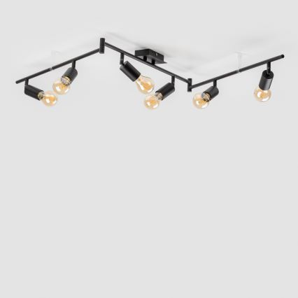 LED suunavalgusti 6xE27/6,5W/230V must