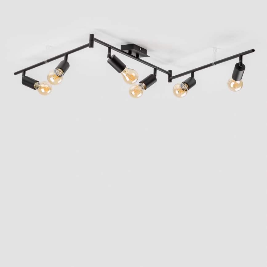 LED suunavalgusti 6xE27/6,5W/230V must