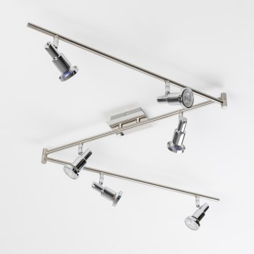 LED suunavalgusti 6xGU10/5W/230V läikiv kroom