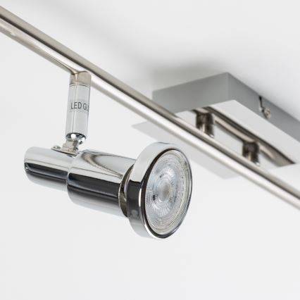 LED suunavalgusti 6xGU10/5W/230V läikiv kroom