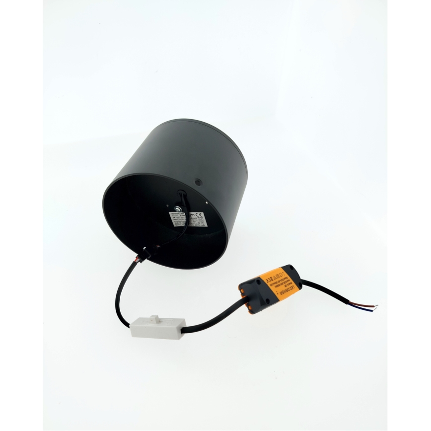 LED suunavalgusti LED/10W/230V 3000/4000/6400K Ø 12 cm must