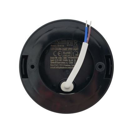 LED suunavalgusti LED/9W/230V Ø 9 cm must