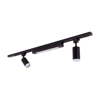LED-punktvalgusti TRACER liistisüsteemile 2xGU10/10W/230V + LED/20W 1 m must