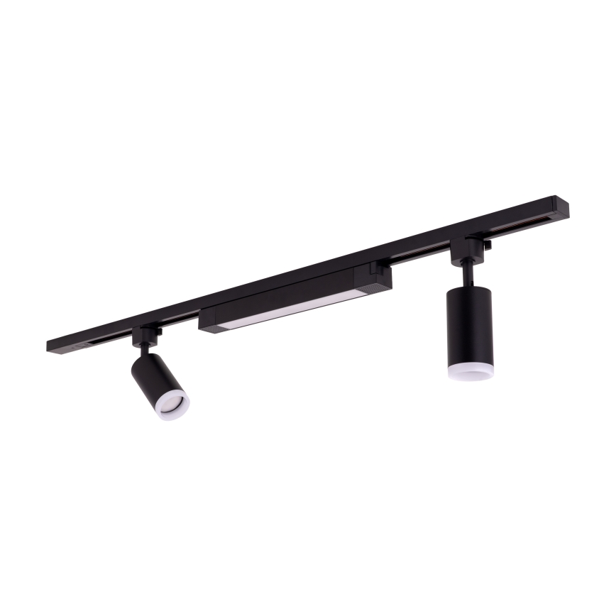 LED-punktvalgusti TRACER liistisüsteemile 2xGU10/10W/230V + LED/20W 1 m must