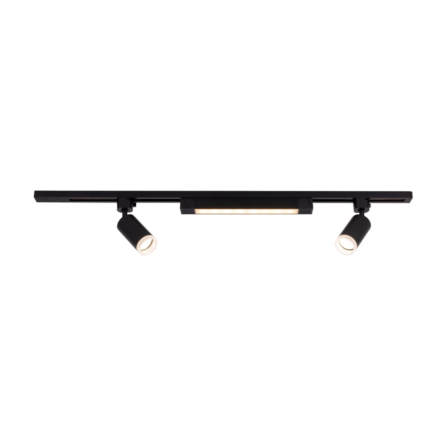 LED-punktvalgusti TRACER liistisüsteemile 2xGU10/10W/230V + LED/20W 1 m must