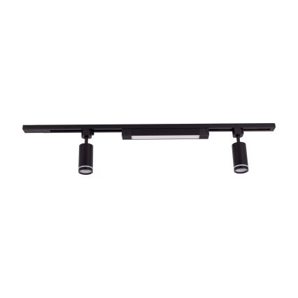 LED-punktvalgusti TRACER liistisüsteemile 2xGU10/10W/230V + LED/20W 1 m must
