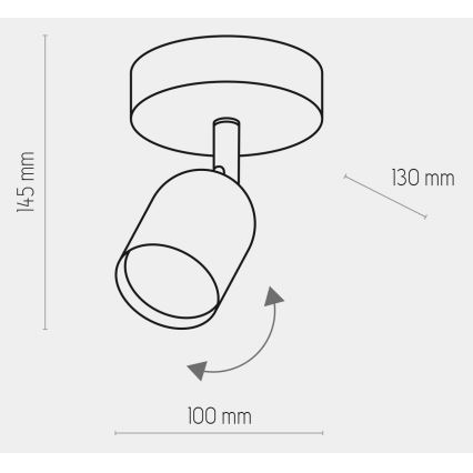 LED suunavalgusti TOP 1xGU10/10W/230V hall