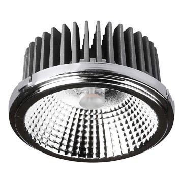 LED Süvistatav kohtvalgusti LED/20W/230V 4000K 40°/20° d. 11 cm läikiv kroom