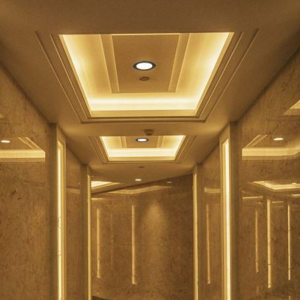 LED Süvistatav kohtvalgusti LED/28W/230V 3000/4000/6400K d. 20 cm must