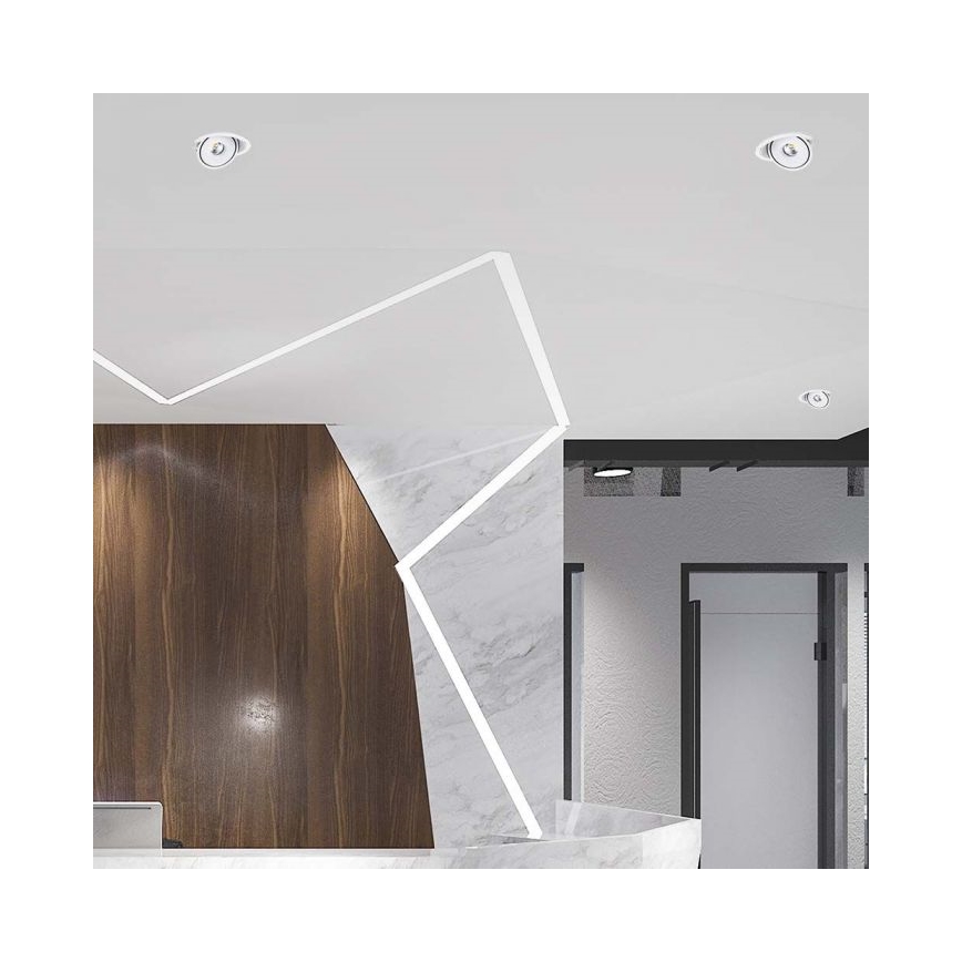 LED Süvistatav kohtvalgusti LED/28W/230V 3000/4000/6400K d. 20 cm valge